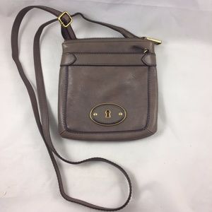 Fossil Light Brown Cross Body Purse